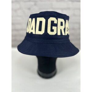 Dad Grass X Mark McNair Whatever Wide Brim Blue Bucket Otto Cap Hat Size Small